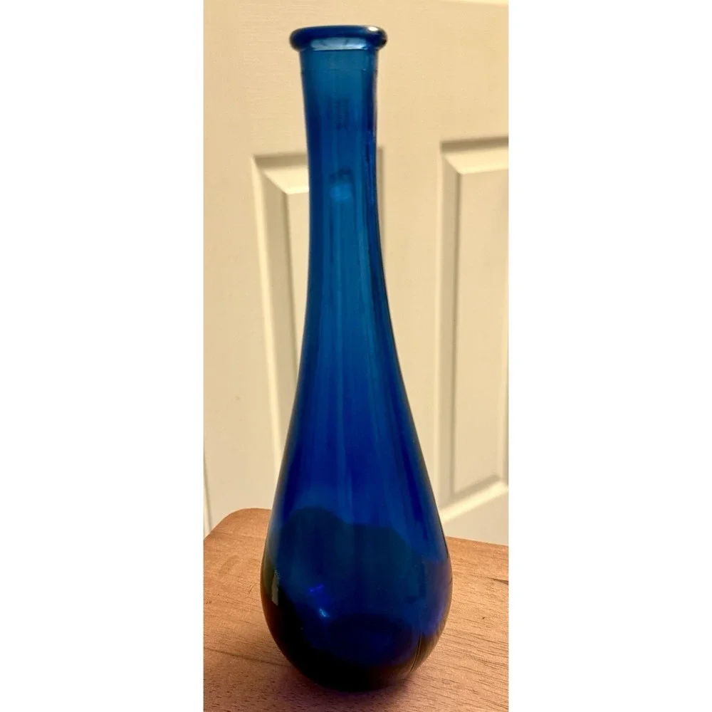 Vintage Cobalt Blue Vase 10